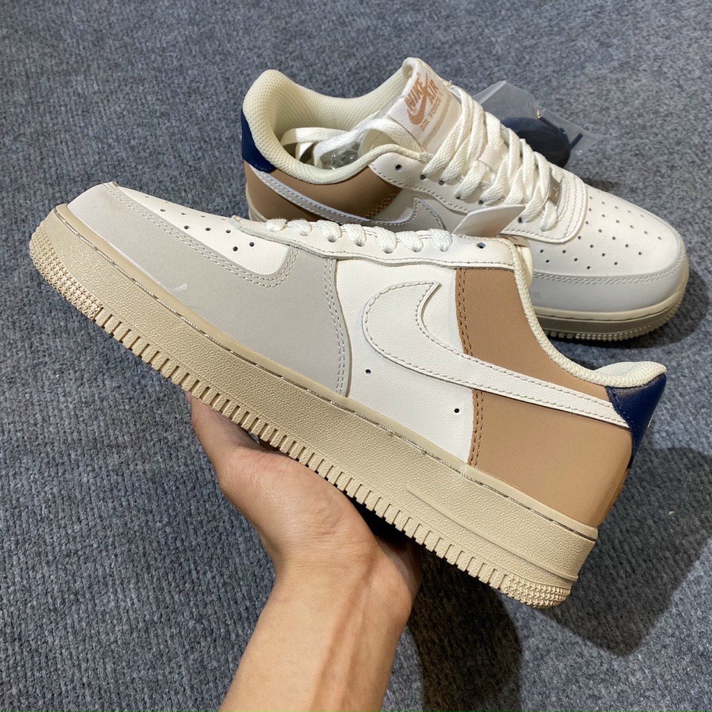 Giày Air Force 1 Cam Đất, AF1 Bản Mới Hàng SC Trung Full Box Bill