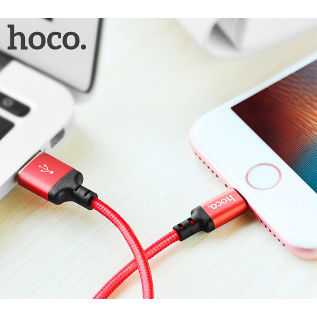 Cáp sạc iphone hãng Hoco X14 Linghtning cho iPhone, iPad - Dây dù chất bền đẹp MART CASE