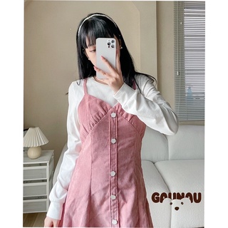 Đầm hồng nhung tăm -[Gau Nau]