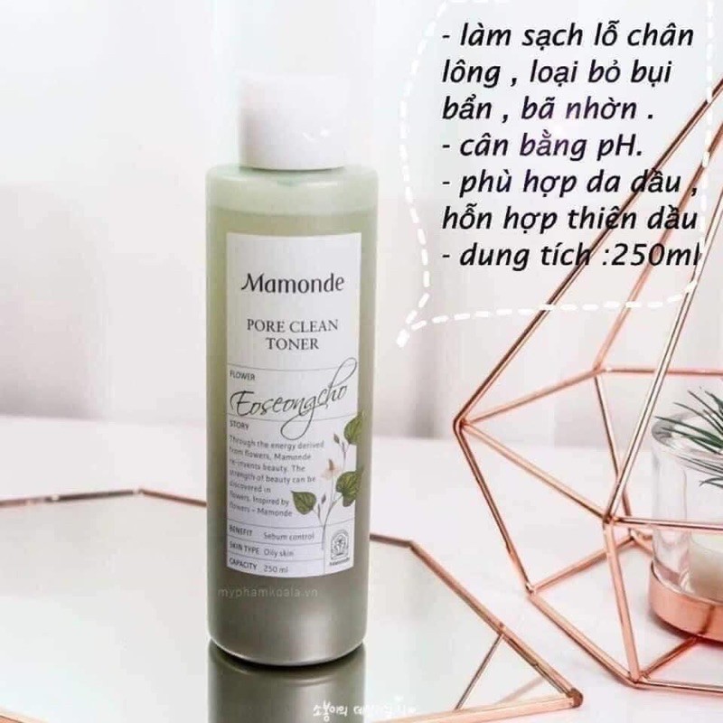 Toner diếp cá Mamonde Pore Clean, nước hoa hồng cho da dầu 250ml | BigBuy360 - bigbuy360.vn
