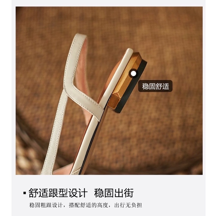 Xăng đan đế thấp mũi vuông hot 2021