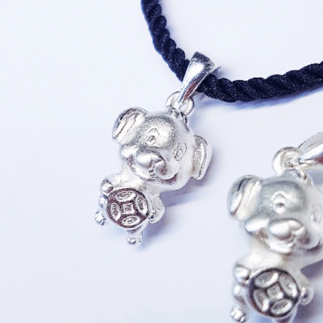 ✅ BÁN SỈ ✅ Charm bạc 12 con giáp tuổi tuất, con chó bạc hàng đẹp - Bạc xịn loại 1, PH135
