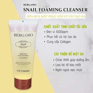 Sữa rửa mặt Bergamo 150ml