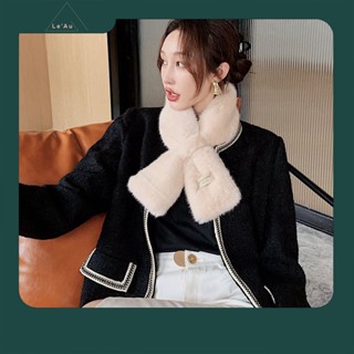 Khăn Choàng Cổ Khăn Lông Quàng Cổ Khăn Quàng Cổ Nữ Phong Cách Hàn Quốc Cao Cấp Bốn Màu Trắng/Đen/Xám/Nâu_Leau K11