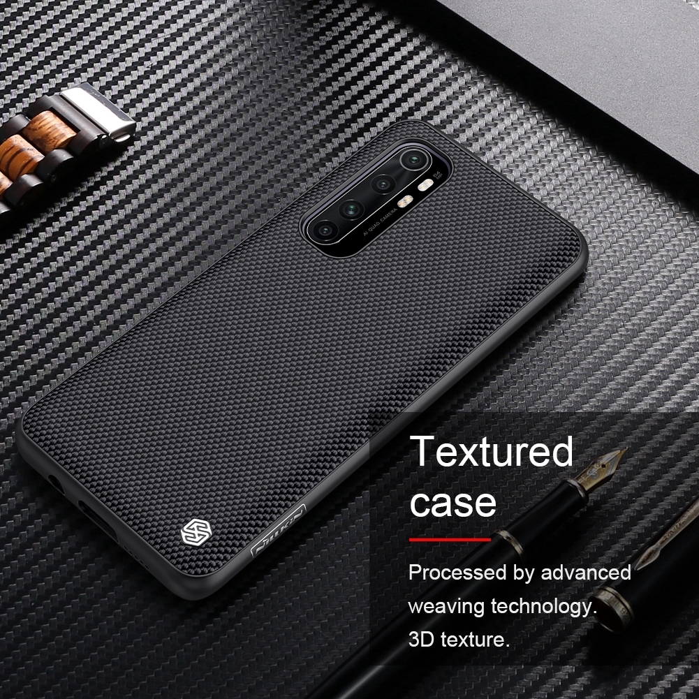 Ốp điện thoại NILLKIN bằng sợi nylon mềm chống trượt bền bỉ dành cho Xiaomi Mi Note 10 Lite