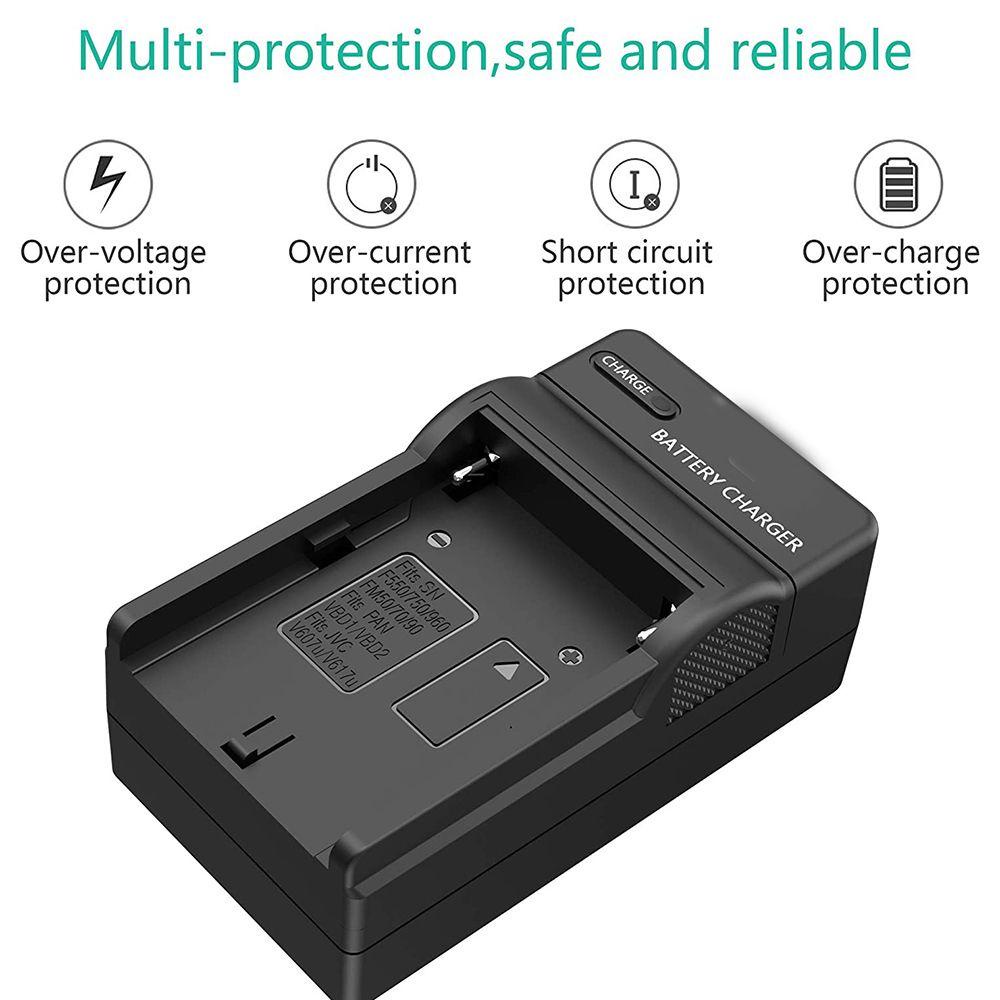 MYRONGVN Bộ Sạc Pin Máy Ảnh Sony NP-F550