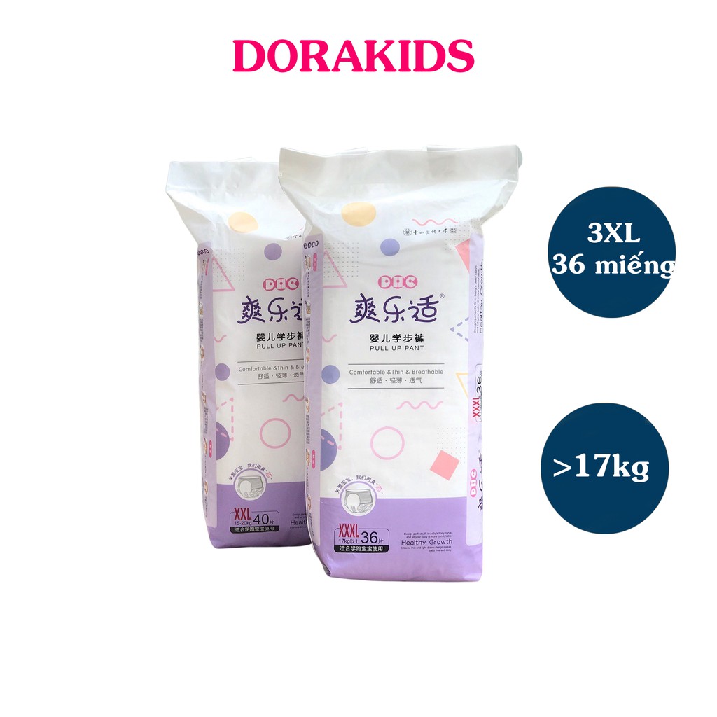 Tã dán/quần DHC nội địa Trung cao cấp, siêu mỏng đủ size từ 3-20kg an toàn cho bé