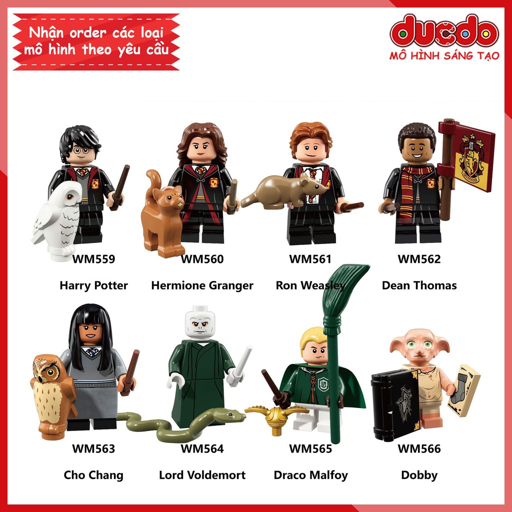 Minifigures các nhân vật trong Harry - Đồ chơi Lắp ghép Xếp hình Mini Mô hình Potter WM 6040