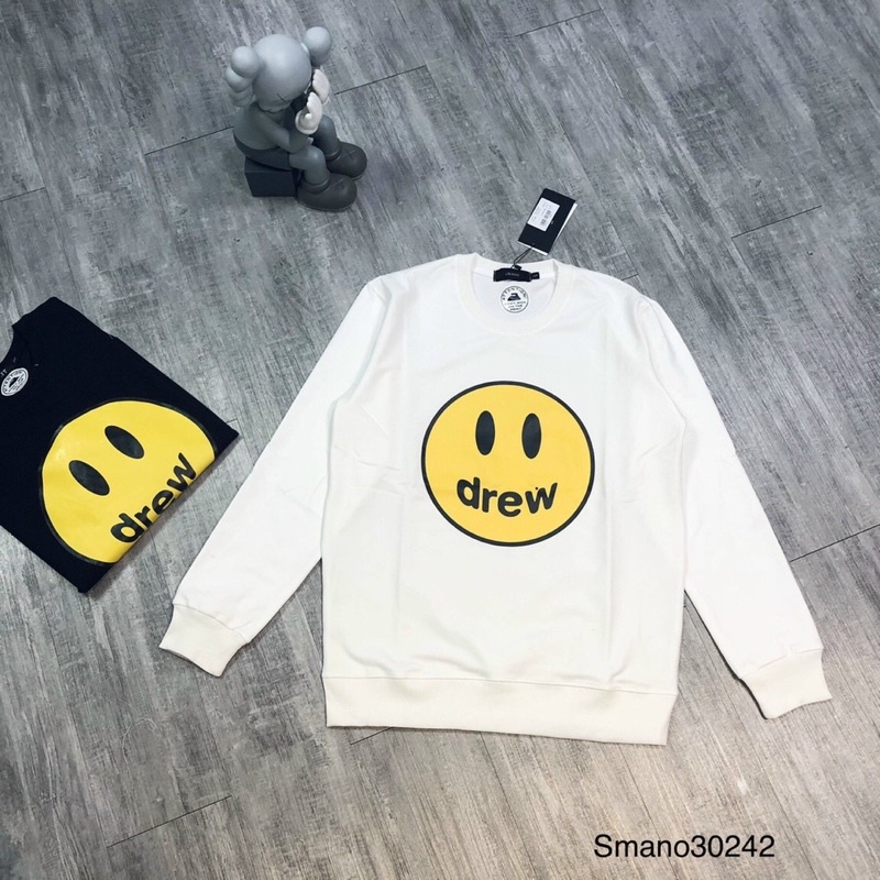 Áo nỉ Drew mặt cười chất áo nỉ cotton cao cấp dáng rộng unisex | BigBuy360 - bigbuy360.vn