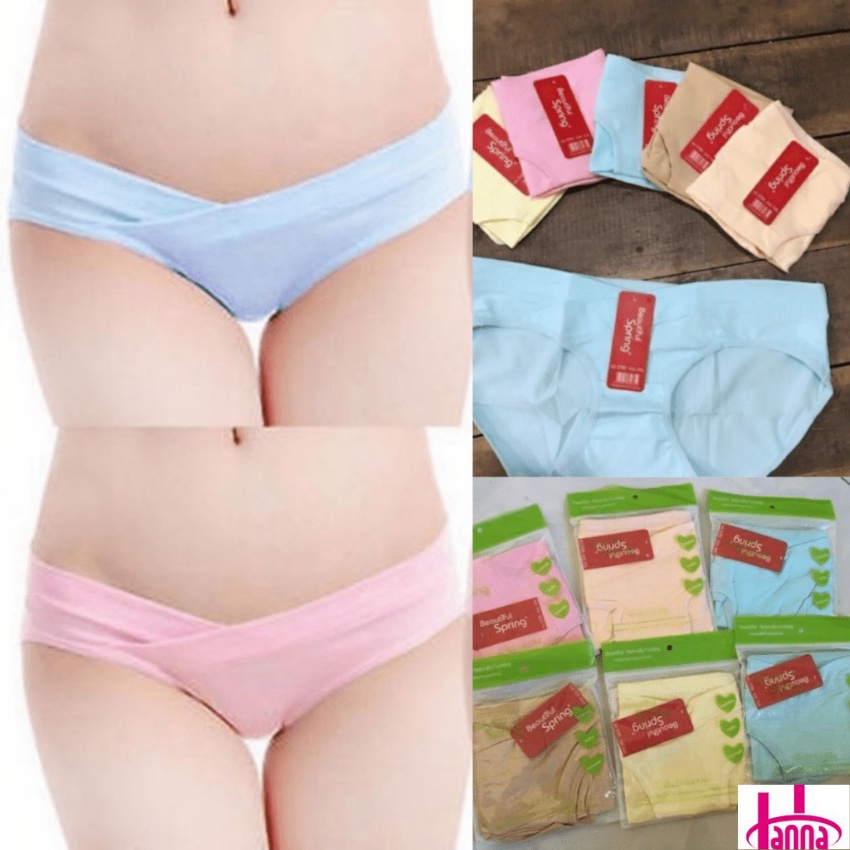 [CÓ SIZE] Quần lót bầu cạp chéo HANNA kháng khuẩn vải COTTON hàng loại 1 thoáng mát co dãn tốt mặc êm