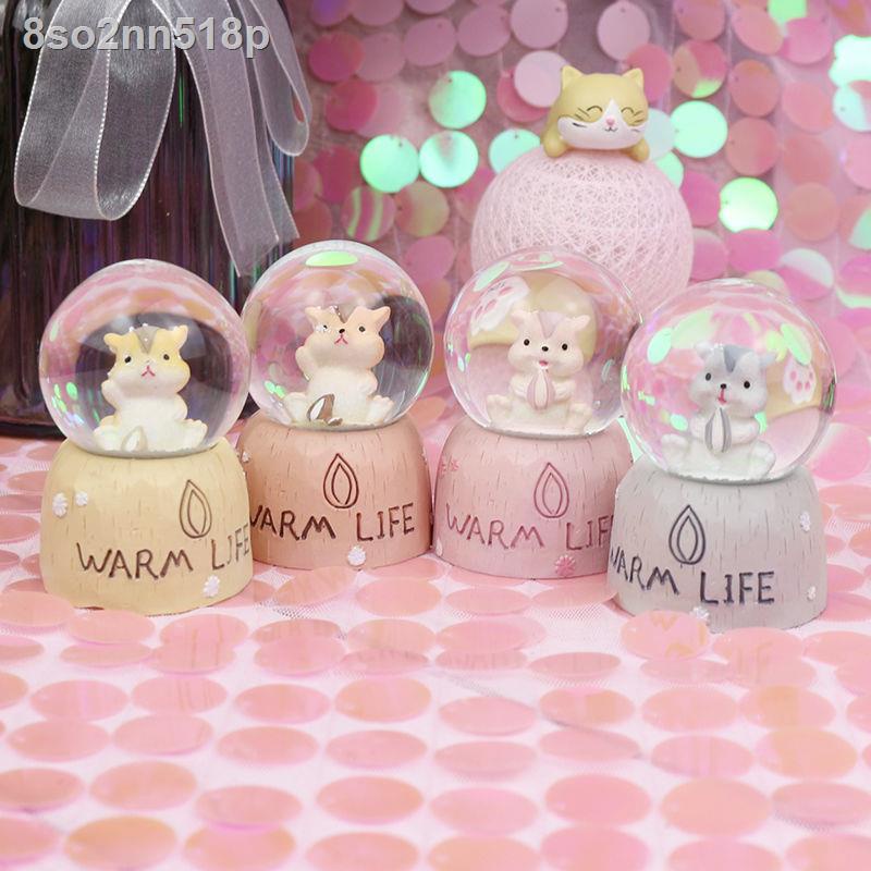 ™ ( rẻ mà chất lượng)8so2nn518pSáng tạo dạ quang người yêu tốt nghiệp hamster quả cầu pha lê trang trí thủy tinh tuyết b
