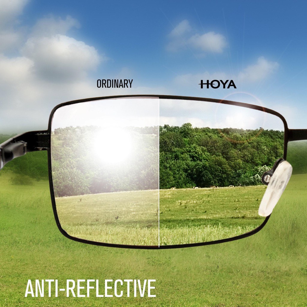 Mắt Kính Lọc Ánh Sáng Xanh Hoya Blue Control 1.55S  - Hibou Optical Đủ độ Cận Loạn Viễn