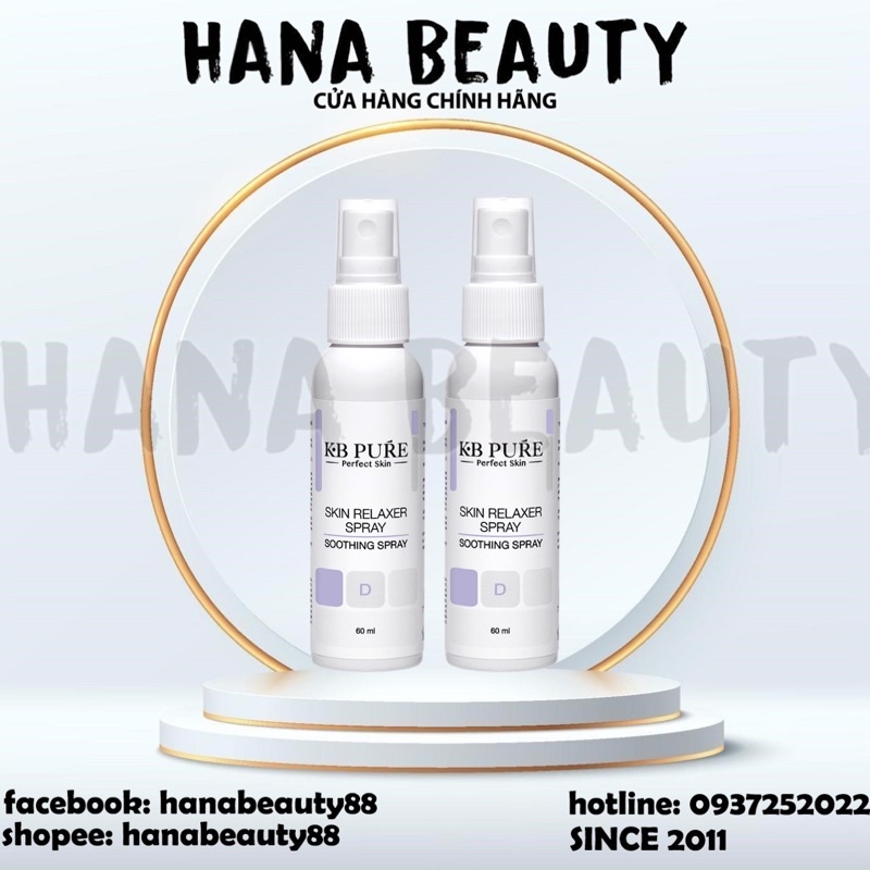 Xịt huyết thanh cấp ẩm, sát khuẩn và làm dịu khẩn cấp KB Pure Skin Relaxer Spray