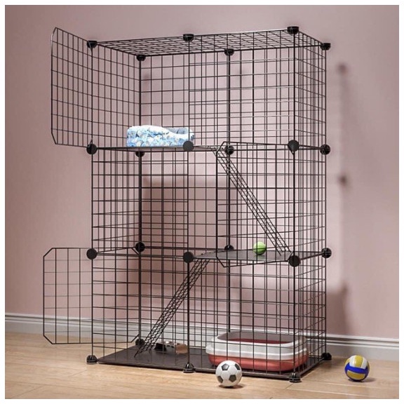 [Chuồng pet] Sỉ lẻ tấm lưới ghép chuồng cho pet,chó,mèo,chim, thỏ,rùa thú cưng (tặng kèm chốt)