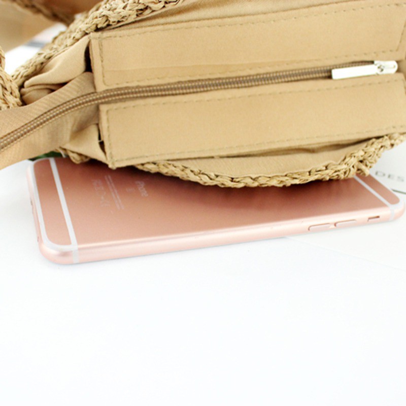 Túi đeo chéo rơm đan thời trang nữ tính