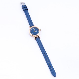 ĐỒNG HỒ NỮ JULIUS JA854 DÂY DA (XANH DƯƠNG/HỒNG/VÀNG KEM)