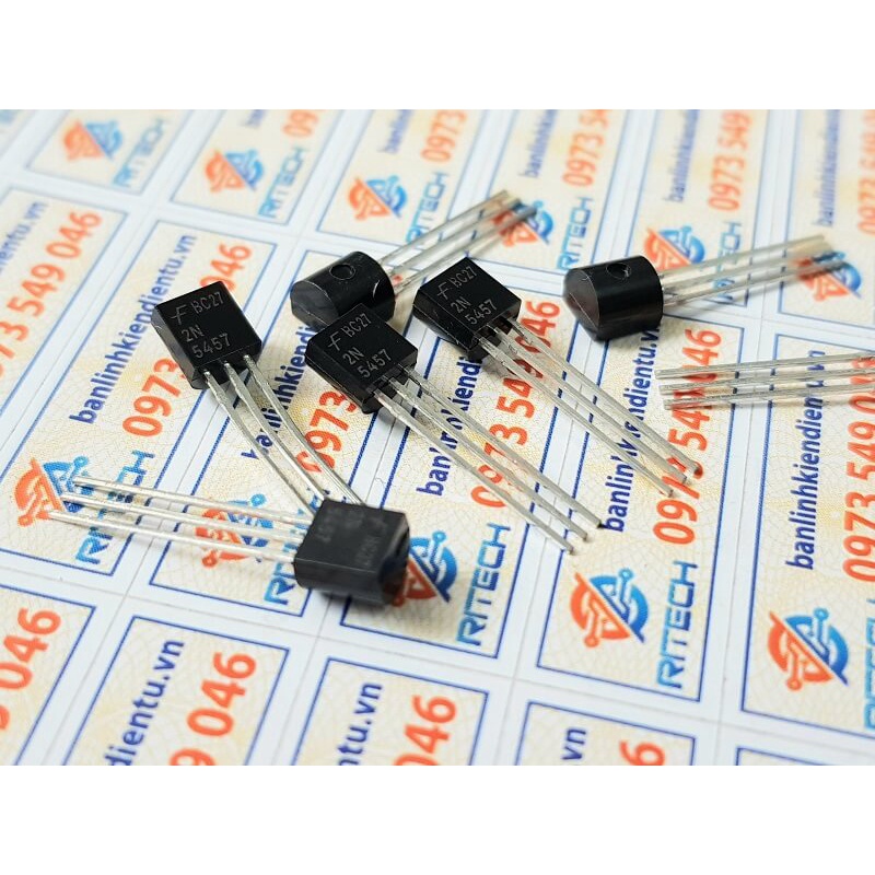[Combo 5 chiếc] 2N5457 Transistor Khuếch Đại Tín Hiệu 25V/0.01A TO-92