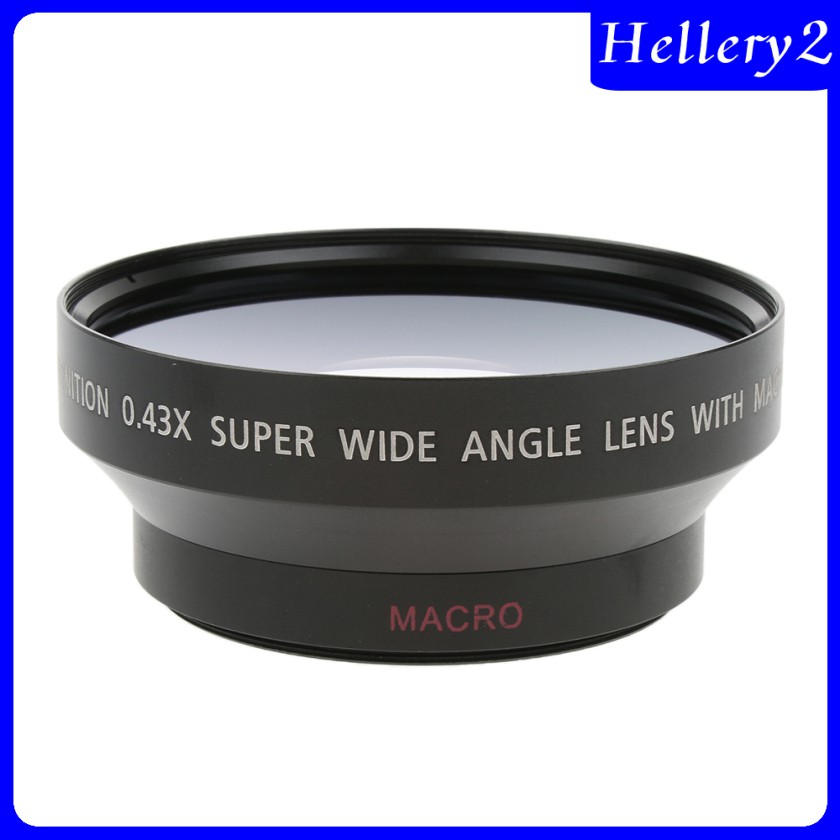 Ống Kính Góc Rộng 62mm 0.43x Cho Máy Ảnh Kĩ Thuật Số Canon Nikon Sony