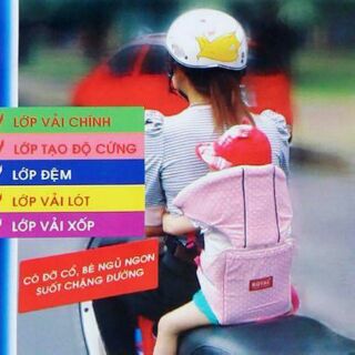 Đai xe máy đỡ cổ bé