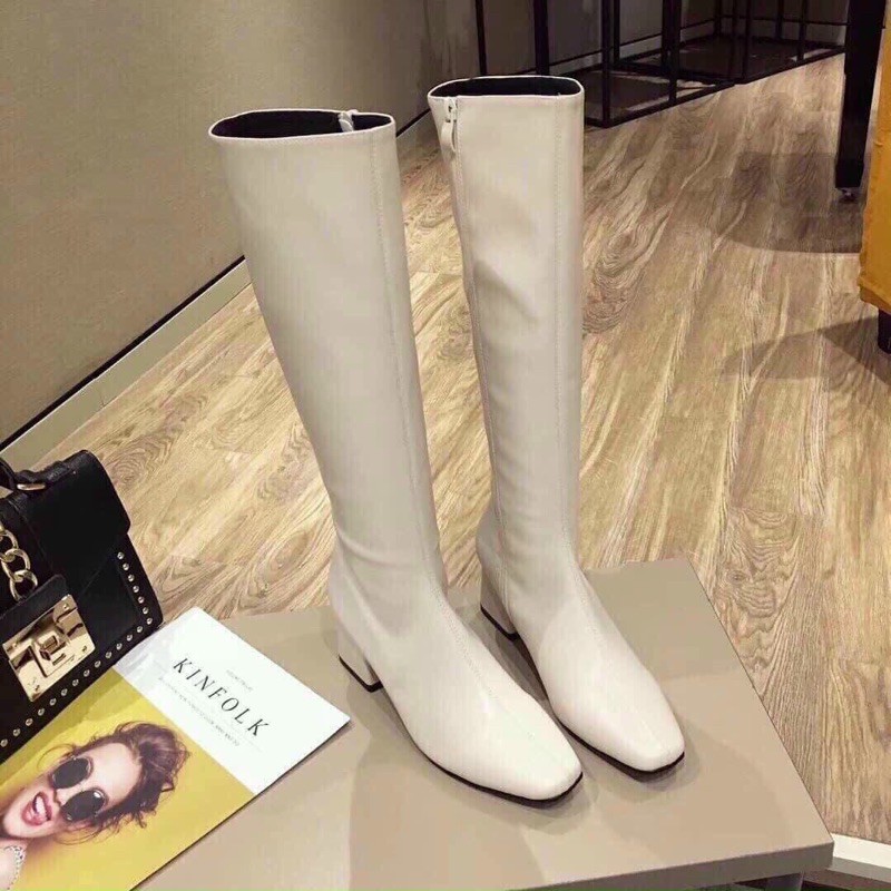 BOOTS SO HOT VỪA CẬP BẾN. boots da dài đế vuông 5cm