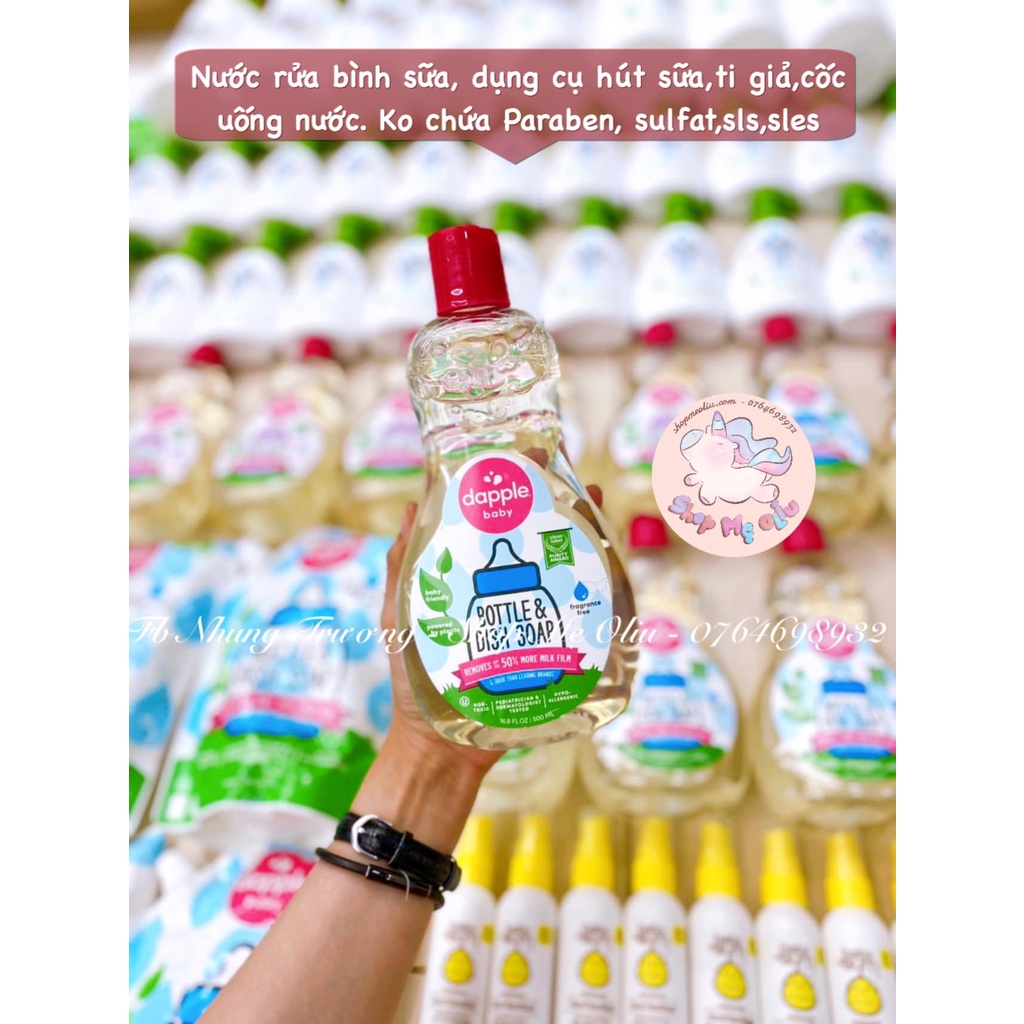 Nước rửa Dapple Baby dạng chai/ túi tiện lợi