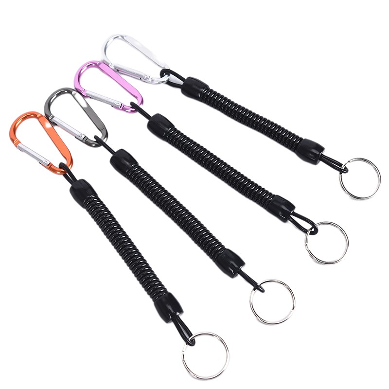 {Louislife}1pc Plastic Spring Elastic Rope Security Gear Tool For Anti-lost Phone Key chain adore