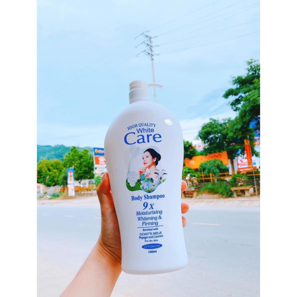 [SALE OFF ] Sữa tắm dê White Care trắng mịn 1200ml – hàng Thái Lan Chính Hãng