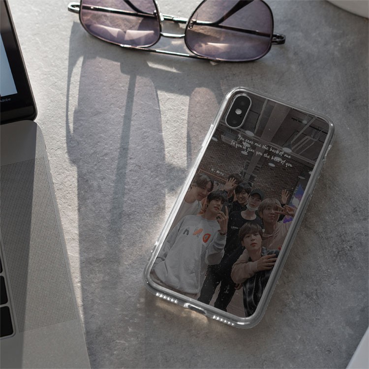 Ốp lưng iphone silicon Idol KPOP BTS Hi army BLUBTS0213