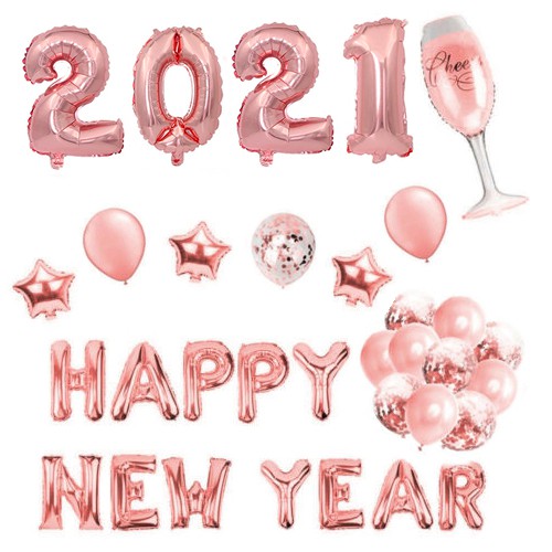 Bong Bóng Trang Trí Chúc Mừng Năm Mới 2021