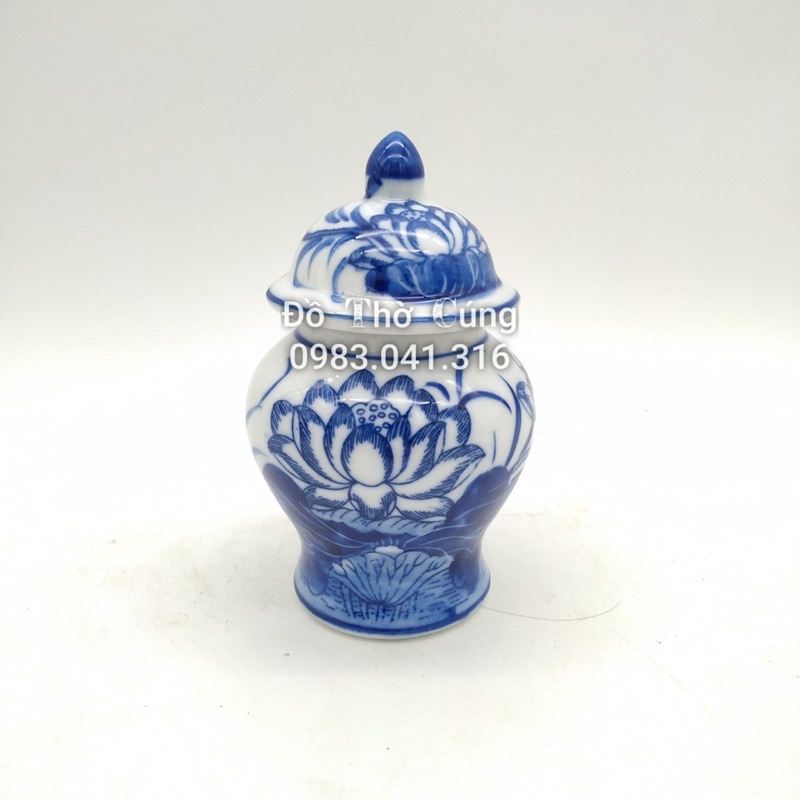 Chóe thờ Hoa Sen men lam hàng kĩ