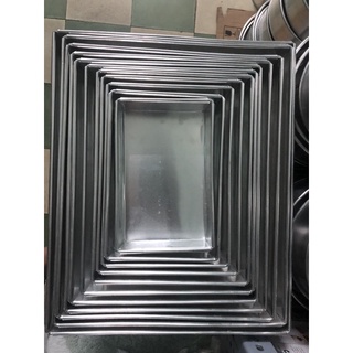 Khuôn chữ nhật làm bánh bông lan cuộn, đổ rau câu cao 5cm