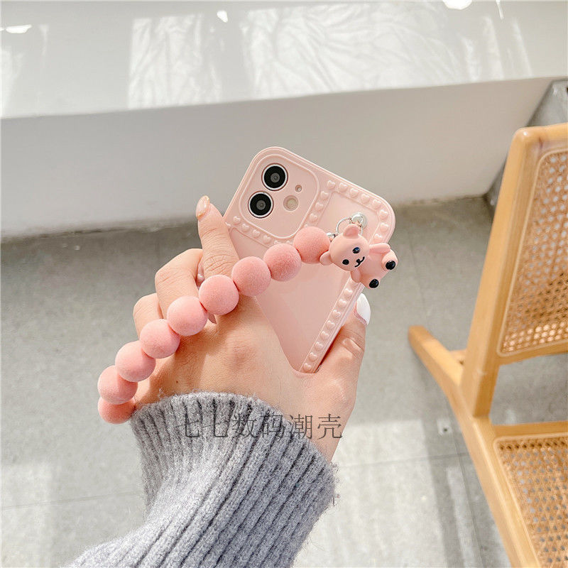 Mới Ốp Điện Thoại Dẻo Họa Tiết Chú Gấu Nhiều Màu Xinh Xắn Cho iPhone 12promax 12 11 x xs 7plus 8plus XR HD0V h75c