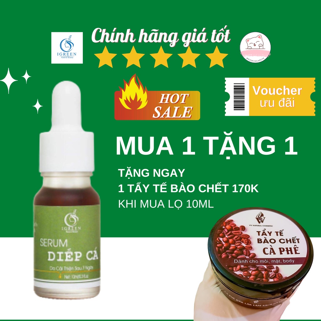 Serum Diếp Cá Giảm Mụn; Thâm; Rỗ ~ Serum Diếp Cá