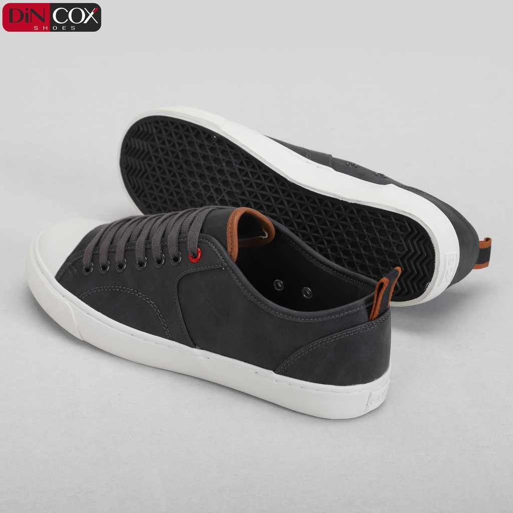 Giày Sneaker Da Nam DINCOX C11 Trẻ Trung, Năng Động Charcoal