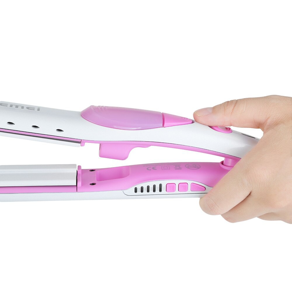 Máy Kẹp Tóc Bằng Hơi Nước Có Chỉnh Nhiệt Kemei KM - 5623