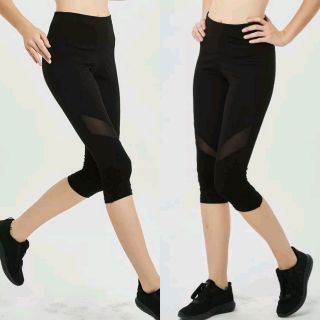 Quần lửng tập gym ,yoga phối lưới nữ