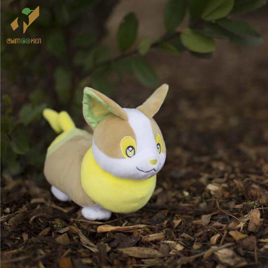 Gấu bông pokemon anime chó corgi Wanpachi(Yamper) 20cm