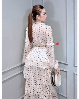 Váy maxi chấm bi hàng loại đẹp