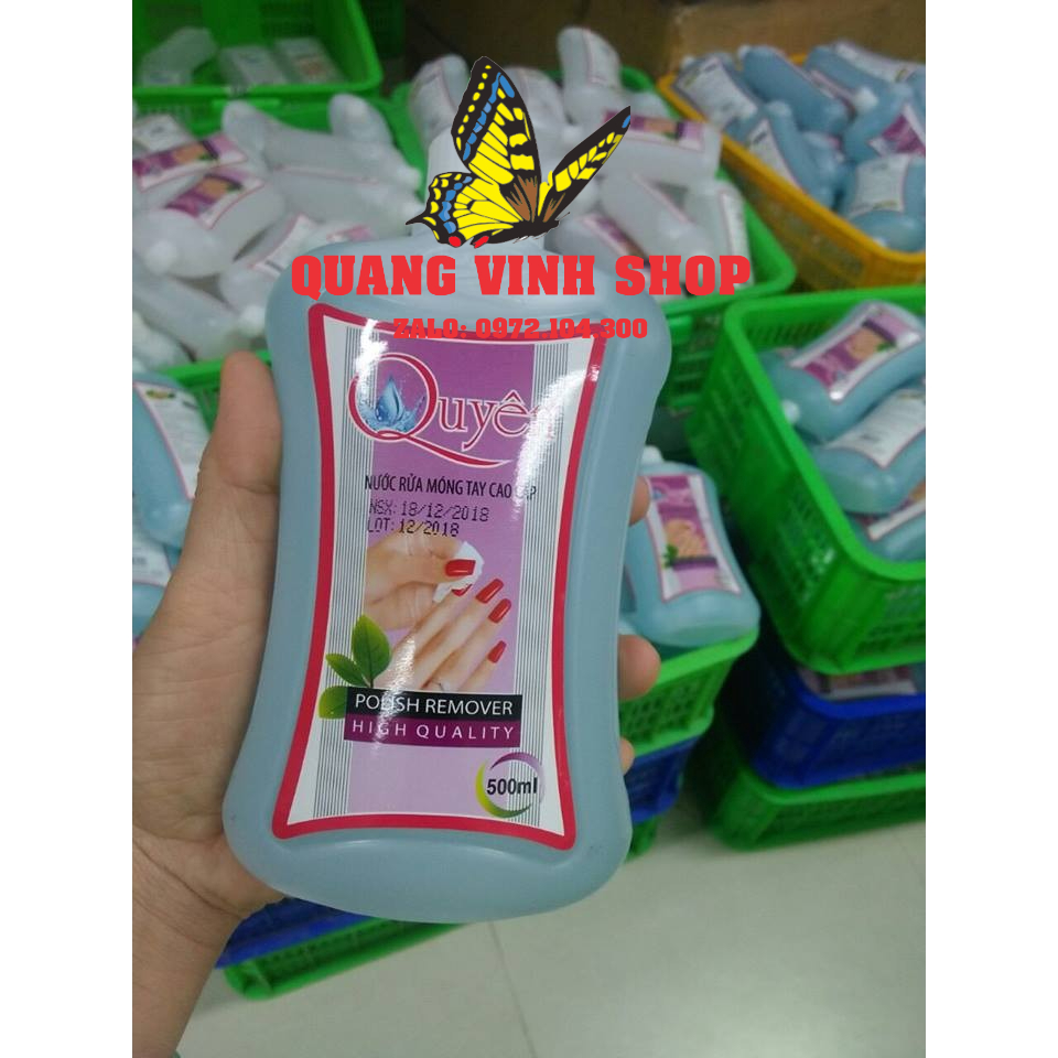 Nước rửa móng aceton Quyên 500ml