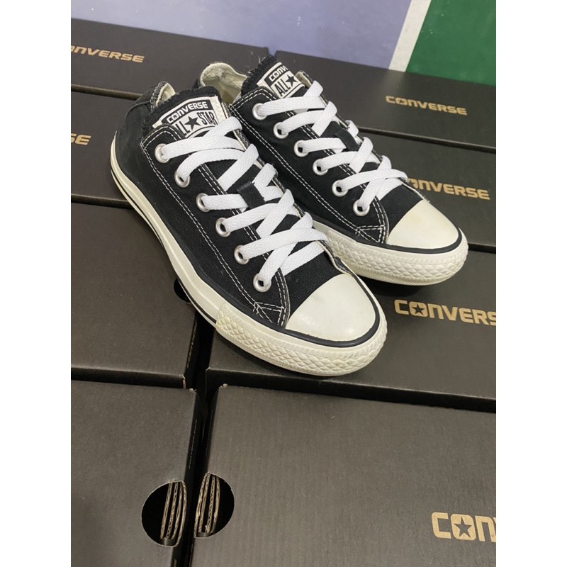 GIÀY CONVERSE CỔ THẤP ĐEN SIZE 37-38/23-24cm (Real 100%/2Hand)