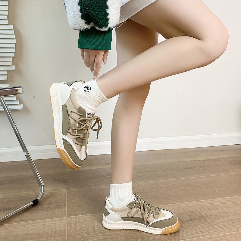 Giày Thể Thao Cổ Thấp Màu Sắc Trẻ Trung Thời Trang Cho Nữ
