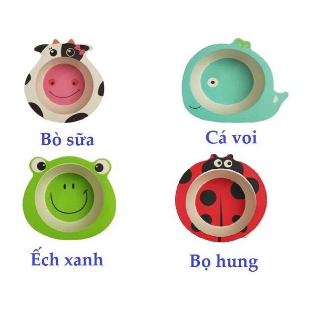 Bát Ăn Dặm Sợi Tre Hình Động Vật Ngộ Nghĩnh Tubokids