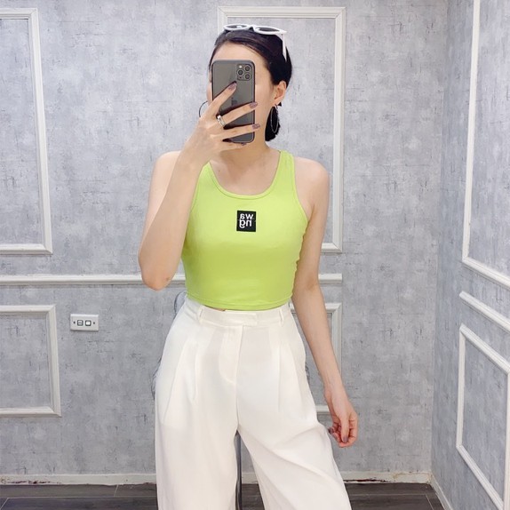 [Mã FAMAYWA giảm 10K đơn 50K] Áo Croptop cọc tay TS thêu wang | BigBuy360 - bigbuy360.vn