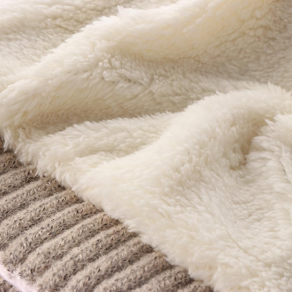 Mũ Len Trùm Đầu Dày Dặn Mềm Mại Màu Trơn Thời Trang Mùa Đông Cho Nam Và Nữ