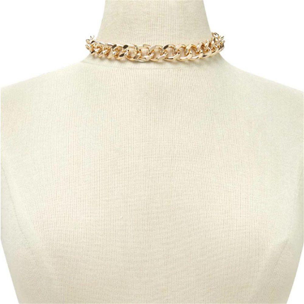 1 Vòng Cổ Choker Bằng Kim Loại Phong Cách Gothic Punk Cho Nam Và Nữ