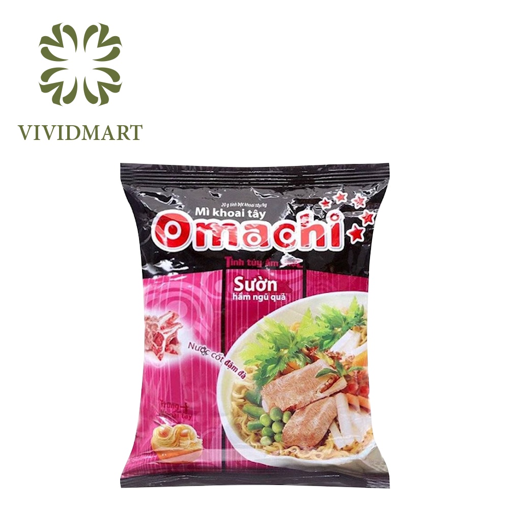 [Gói lẻ] MÌ KHOAI TÂY OMACHI 3 VỊ: SƯỜN HẦM NGŨ QUẢ, TÔM CHUA CAY, XỐT / SỐT BÒ HẦM - GÓI 80G - MASAN | BigBuy360 - bigbuy360.vn