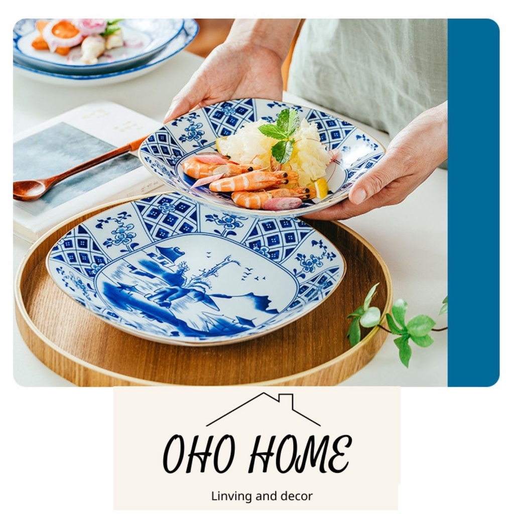 [6 size] Đĩa sứ DECOR Sơn Thủy - OHOHO HOME
