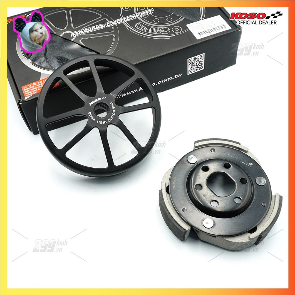 Bộ nồi sau hiệu năng cao Koso Ultra Light Racing Clutch cho các dòng xe tay ga Honda 125-150cc