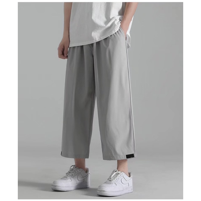 quần lửng thể thao ống rộng thời trang dành cho nam  simple quần ống rộng nam bigsize hàn quốc quần trắng nam from rộng   fashion top quần xuông nam