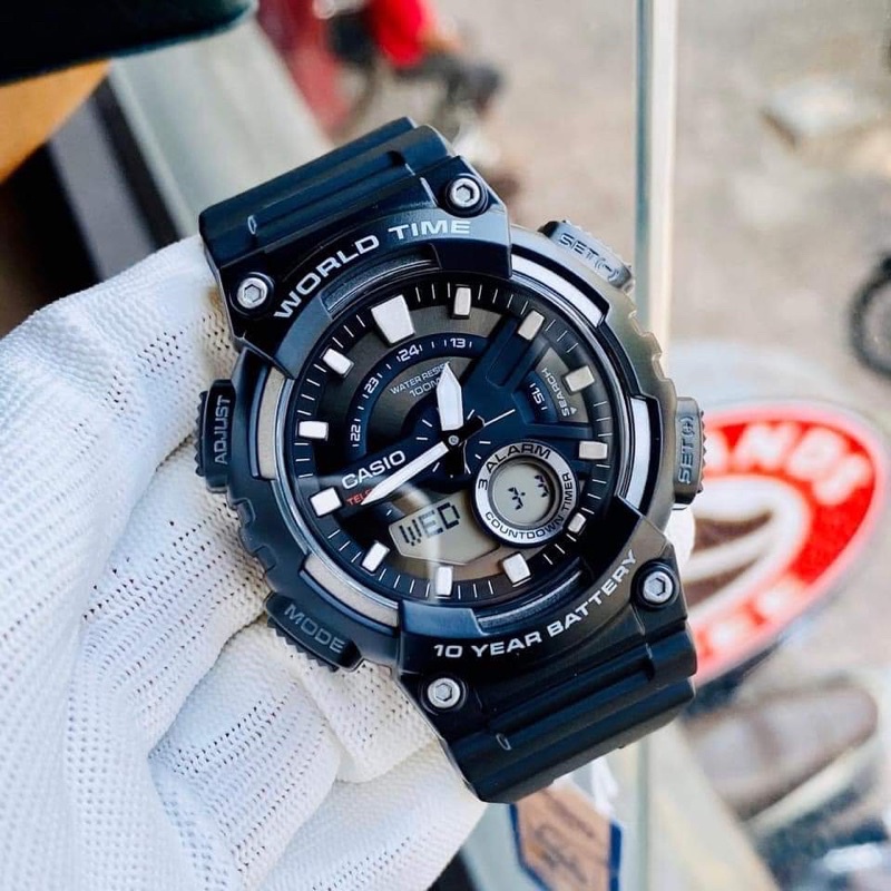 ĐỒNG HỒ NAM CHÍNH HÃNG Casio Gshock AEQ-110W Quartz